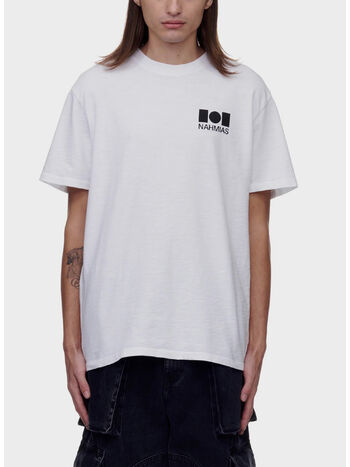 T-SHIRT LOGO, 100 WHITE, small