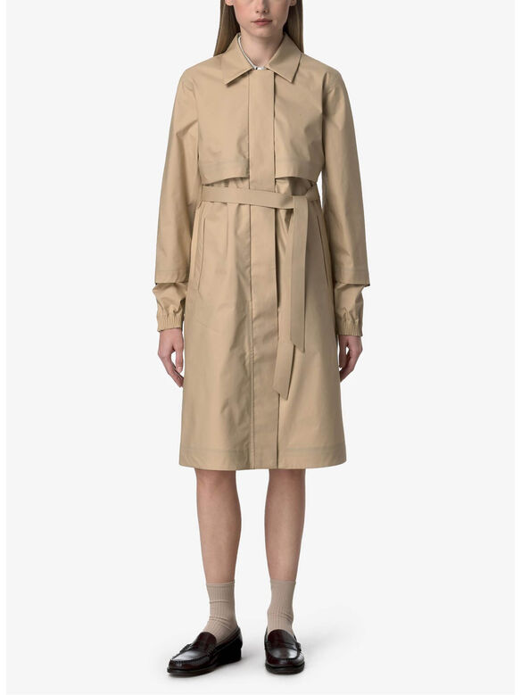 CAPPOTTO JESY 3L POPLIN, AZI BEIGE ROPE - BEIGE LT, medium