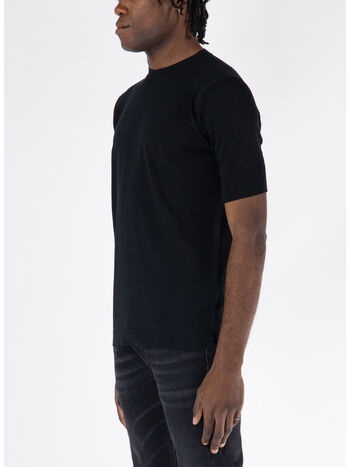 T-SHIRT GIROCOLLO, 990 NERO, small
