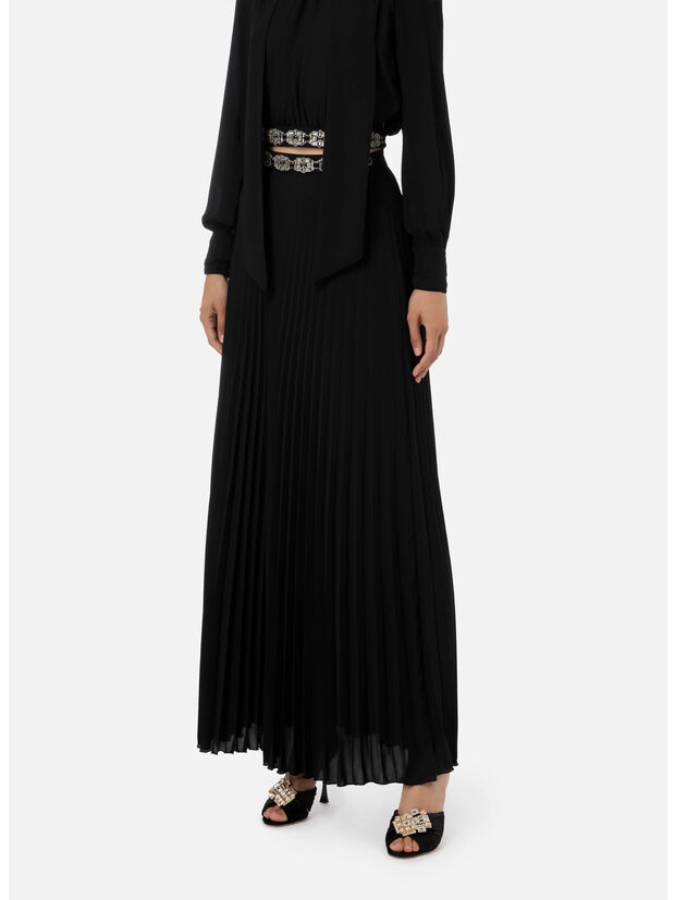 GONNA PLISSETTATA, 110 NERO, large