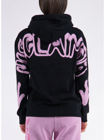FELPA HOODIE GRAFFITI, NERO-ST.ROSA, small