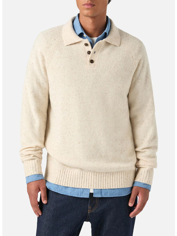 MAGLIONE ALFIE RAGLAN DONEGAL, 00039M 10H GRAIN, large
