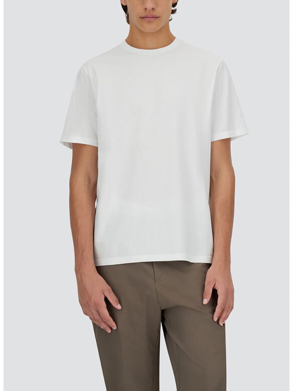 T-SHIRT GIROCOLLO, BIANCO, medium