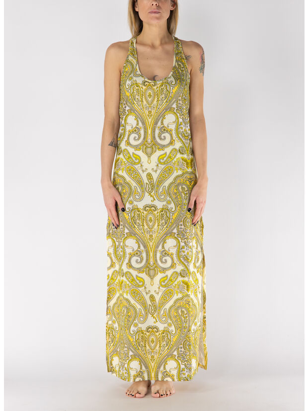 ABITO MIDI COTE D'AZUR STYLE, 020 GIALLO, large