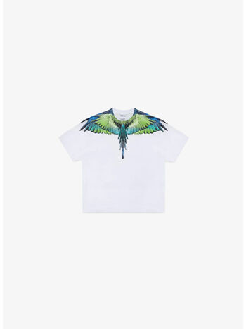 T-SHIRT ICON WINGS BASIC, 0150 WHITE LIGHT GREEN, small
