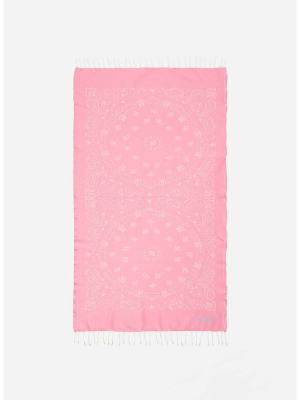 TELO MARE FOUTAS IN COTONE CON JACQUARD BANDANA, 04438H 21, medium