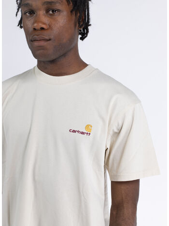 T-SHIRT S/S AMERICAN SCRIPT, 05XX NATURAL, small