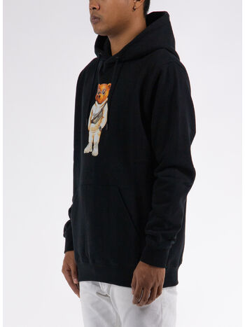 FELPA HOODIE FILOU, 01 BLACK, small