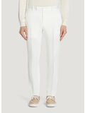 PANTALONE CHINO DIECI CON PINCES, 0010 BIANCO, thumb