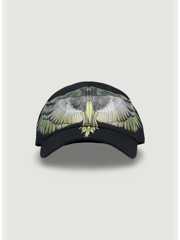 CAPPELLO BASEBALL, BLACK / YELLOW WINGS, medium
