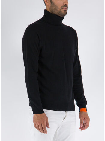 MAGLIONE BREAK, BLACK, small