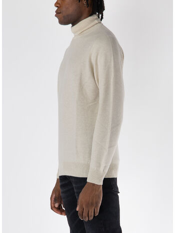 MAGLIONE A COLLO ALTO, 030 BEIGE, small
