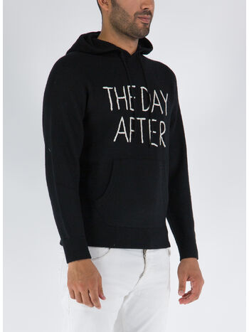 MAGLIONE JAKE CON CAPPUCCIO, 00 BLACK, small