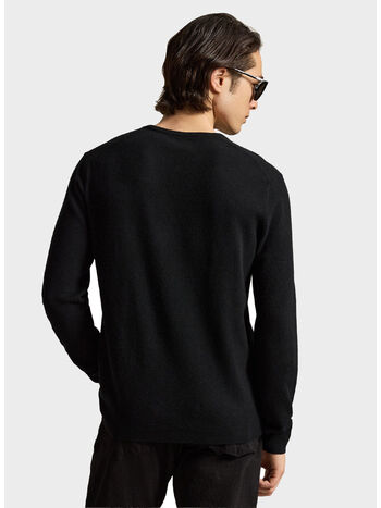 MAGLIONE GIROCOLO, POLO BLACK, small