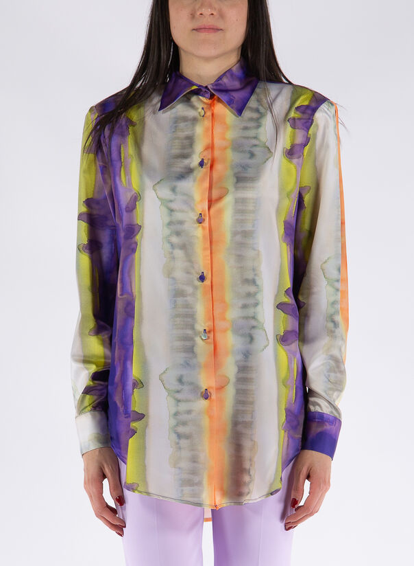 CAMICIA THE UP SILK PRINT, TYEDYE, large