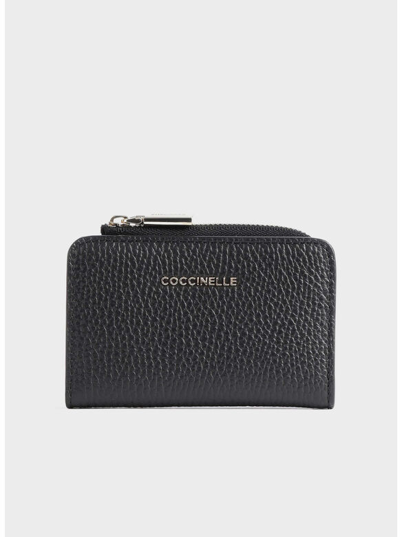 PORTAFOGLIO METALLIC SOFT, 001 NOIR, medium