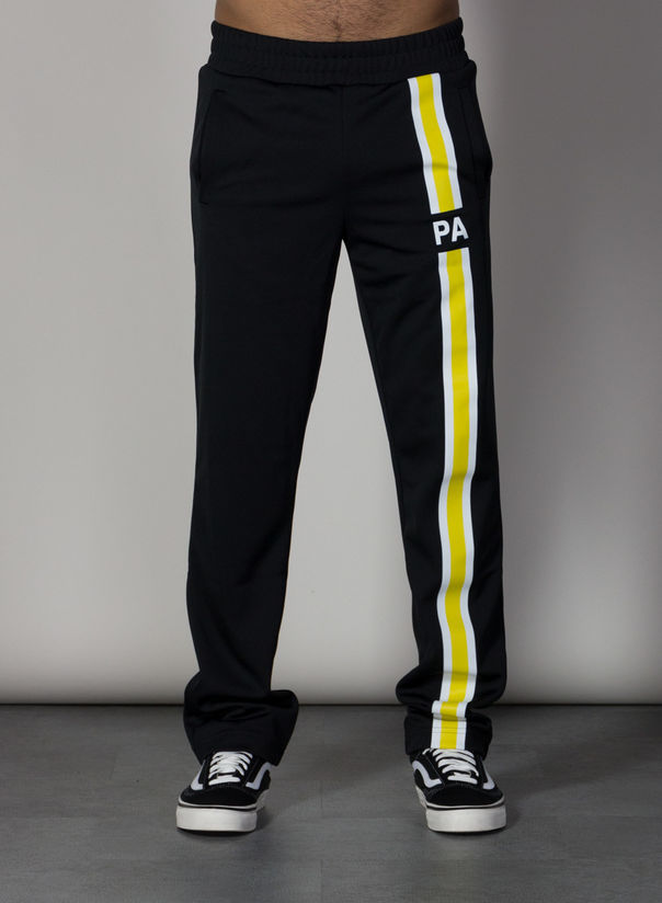 PALM ANGELS PANTALONE MONOGRAM Giallo, Nero Uomo | Selecteur