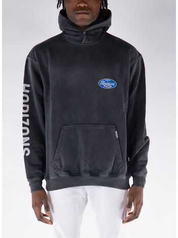 FELPA HOODIE CLASSIC PARTS, 444 AGED BLACK, small