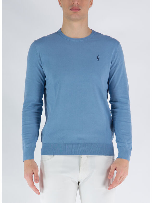 MAGLIONE GIROCOLLO, CHANNEL BLUE, medium