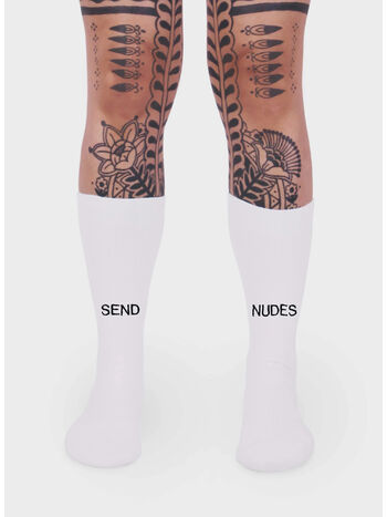 CALZINO SEND NUDES, WHITE, small