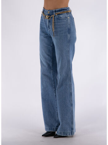 JEANS FLARE CHAIN, 906 ANGELBLUEWSH, small