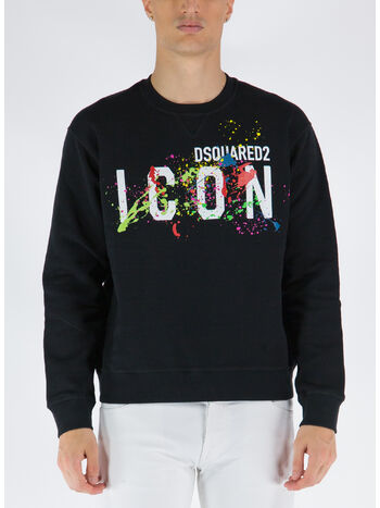 FELPA ICON SPLATTER, 900 BLACK, small