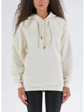 FELPA CON CAPPUCCIO LOVERS CLUB, 003 OFF WHITE, thumb