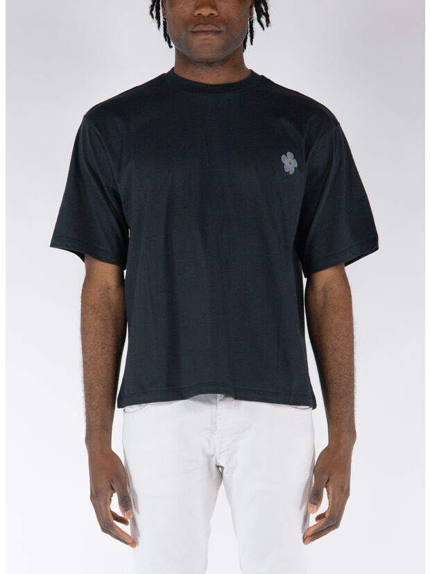 T-SHIRT CON STAMPA, 110 BLACK, large