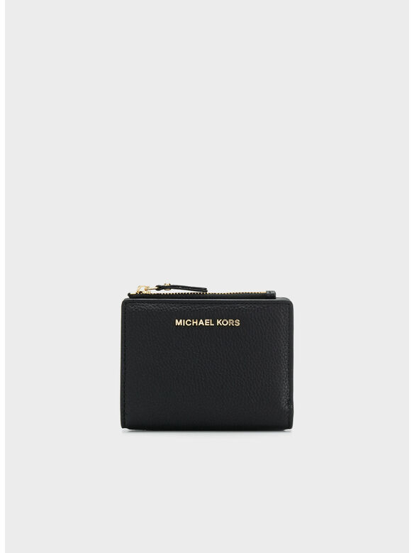 PORTACARTE CON TASCA PER MONETE SNAP BILLFOLD JET SET, BLACK, medium