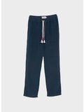 PANTALONE CALAIS, 00119L LINEN 61 BLUE NAVY, thumb