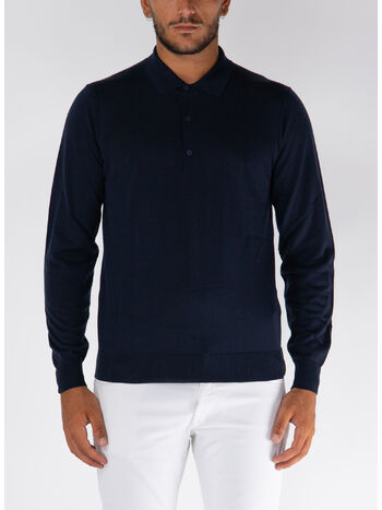 MAGLIONE REY WOOL MERINO BLEND, ARS BLUE DEPTH, small