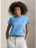 T-SHIRT A GIROCOLLO CLASSIC-FIT, CHATHAM BLUE, thumb