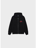 FELPA FULL ZIP SUPERIOR QUALITY, 0001 BLACK, thumb