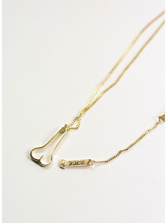 COLLANA CON WILLY CHARM UNISEX, GOLD GOLD, medium