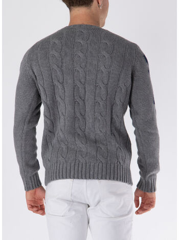MAGLIONE GIROCOLLO TRECCIATO ST. BARTH, 00443G, small