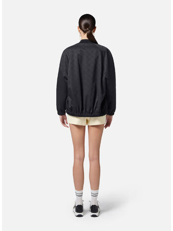 GIUBBOTTO BOMBER JACQUARD, 110 NERO, small