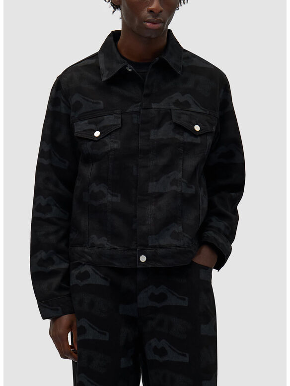 GIACCA HEART PRINT, BLACK, medium