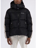 PIUMINO HOODED TRACK, 1001 BLACK WHITE, thumb