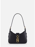 BORSA HOBO SMALL CON CHARM, 110 NERO, thumb