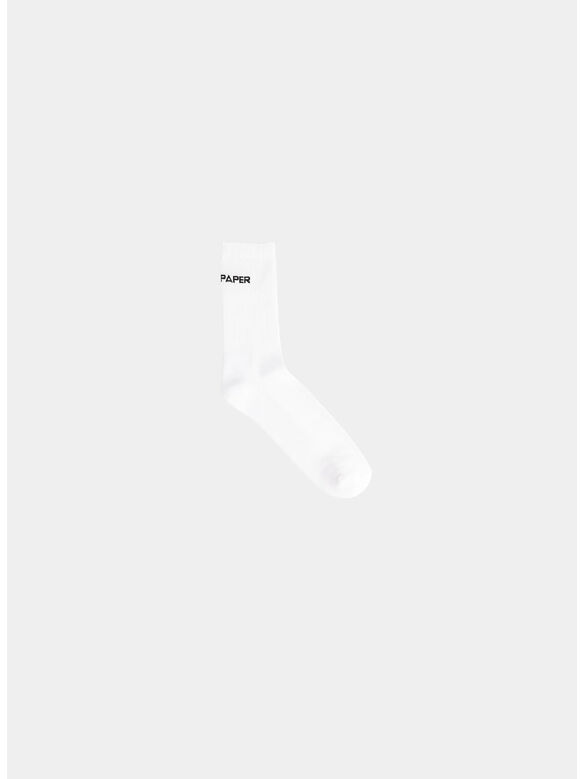 CALZINI ETYPE, WHITE/BLACK, medium