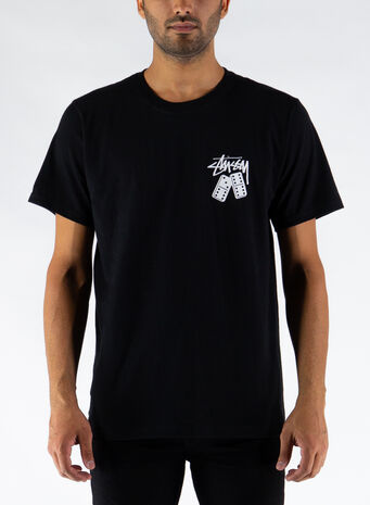 T-SHIRT DOMINOES, BLACK, small