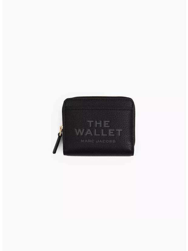 PORTAFOGLIO THE LEATHER MINI COMPACT, 001 BLACK, large