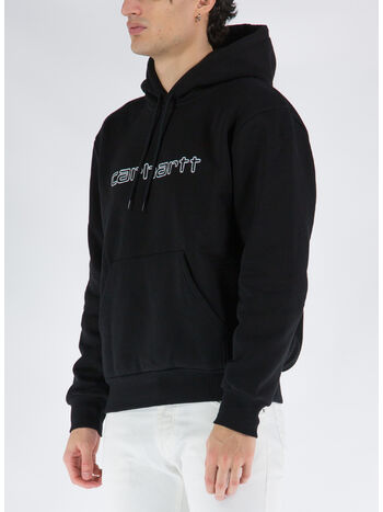 FELPA CON CAPPUCCIO, K02XX BLACK, small