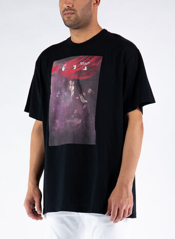 T-SHIRT SPRAYED CARAVAGGIO, 1001BLACKWHITE, small