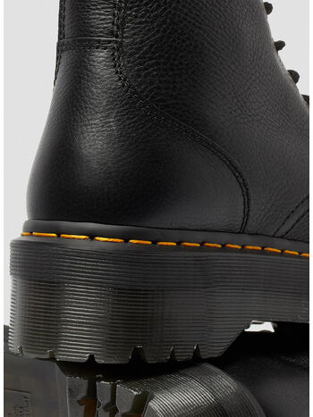 STIVALI PLATFORM DI PELLE JADON III, BLACK, small