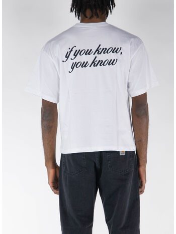 T-SHIRT IF YOU KNOW, YOU KNOW, 001 WHITE, small