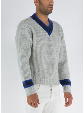 MAGLIONE MISTO LANA CON SCOLLO A V, AASH ASH, small