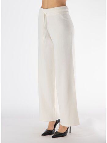 PANTALONE CON COULISSE, 00492G PANNA, small