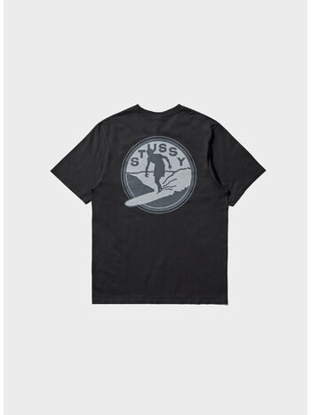T-SHIRT SURF CLUB TEE PIGMENT DYED, 0001 BLACK, small