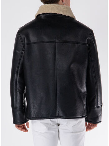 GIUBBOTTO BOMBER AMERIGO ECOMONTONE, 999 NERO, small